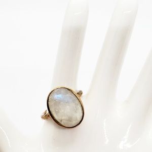 Moonstone Boho Rose Gold Fill Ring / Size 4.75